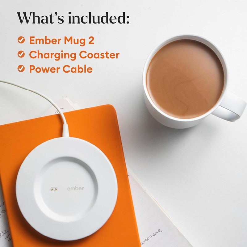 EMBER SMART MUG 2 10 OZ APP CONTROLLED HEATED COFFE MUG, WHITE *DISTRESSED PKG gallery