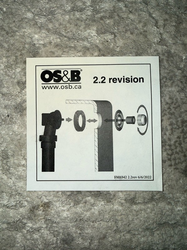 OS&B 2 In 1 OFFSET WASTE & OVERFLOW CABLE-DRIVE KIT WHITE EURO STYLE BATH gallery