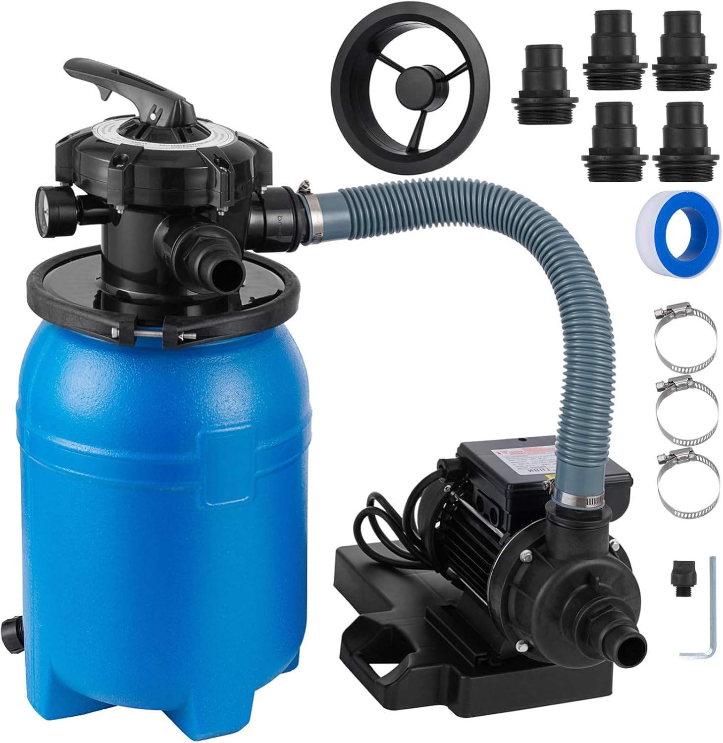 10" Above Ground Pool Sand Filter System with 1/3 HP High-Flow Pool Pump 2640GPH gallery