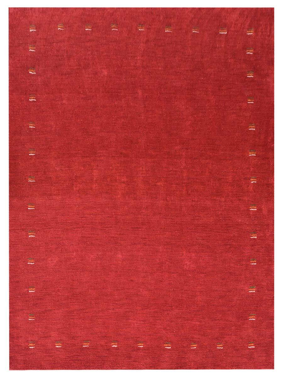 Hand Knotted Loom Silk Mix Area Rug Contemporary Red BBH Homes BBLSM104 gallery