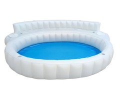 Member Mark Oversized Inflatable WHITE Sofa Pool 152in X 126in X 31in