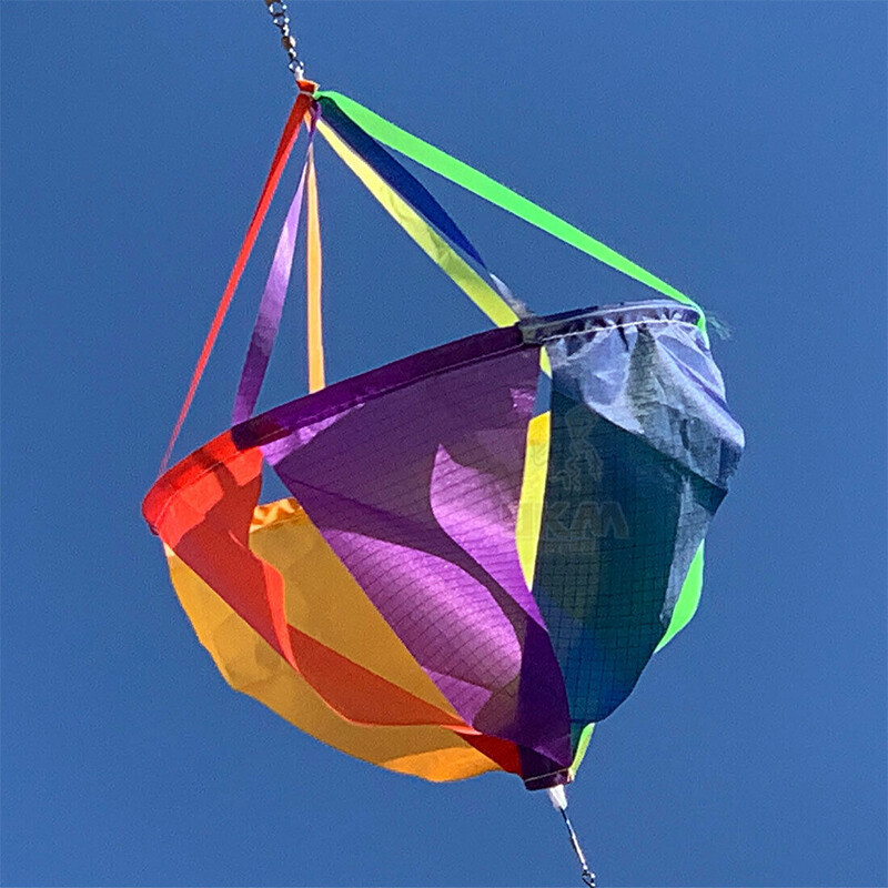 62" Rainbow Wind Spinner Windsock Kite Tail Colorful for Garden Yard Outdoor Kid gallery