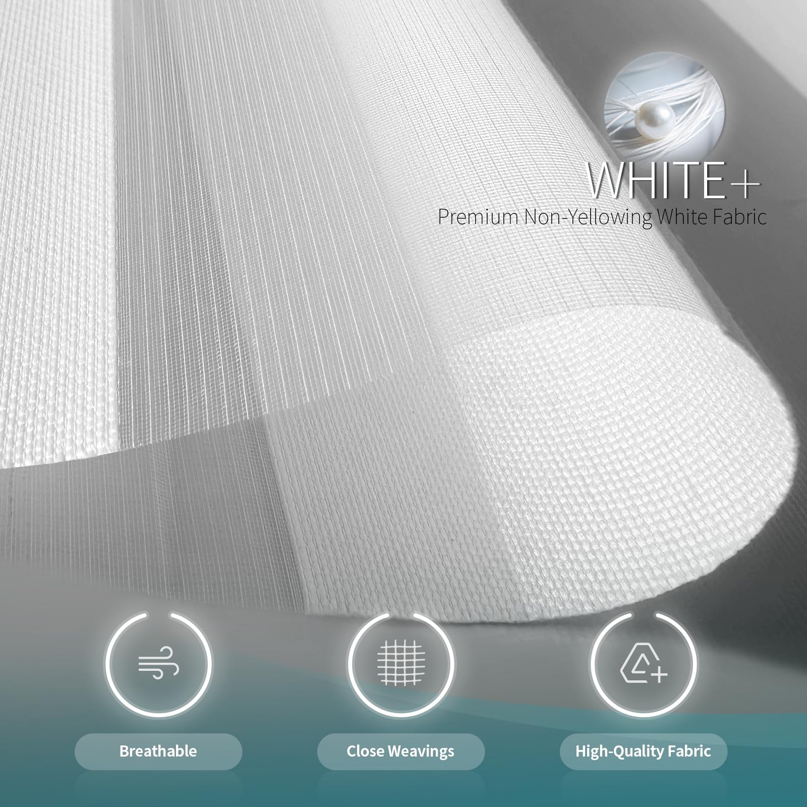 Sunmaintain Cordless Zebra Blinds For Windows 35 W X 72 H White Free-Stop Zebra gallery