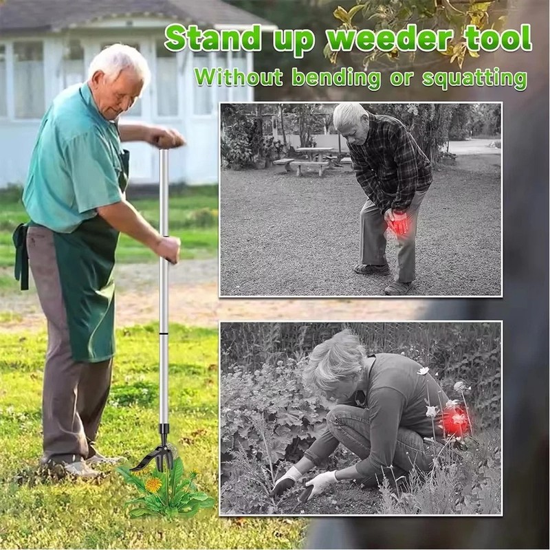 Weeder Puller Stand Up Weed Tool Garden Outdoor Root Remover Killer gallery