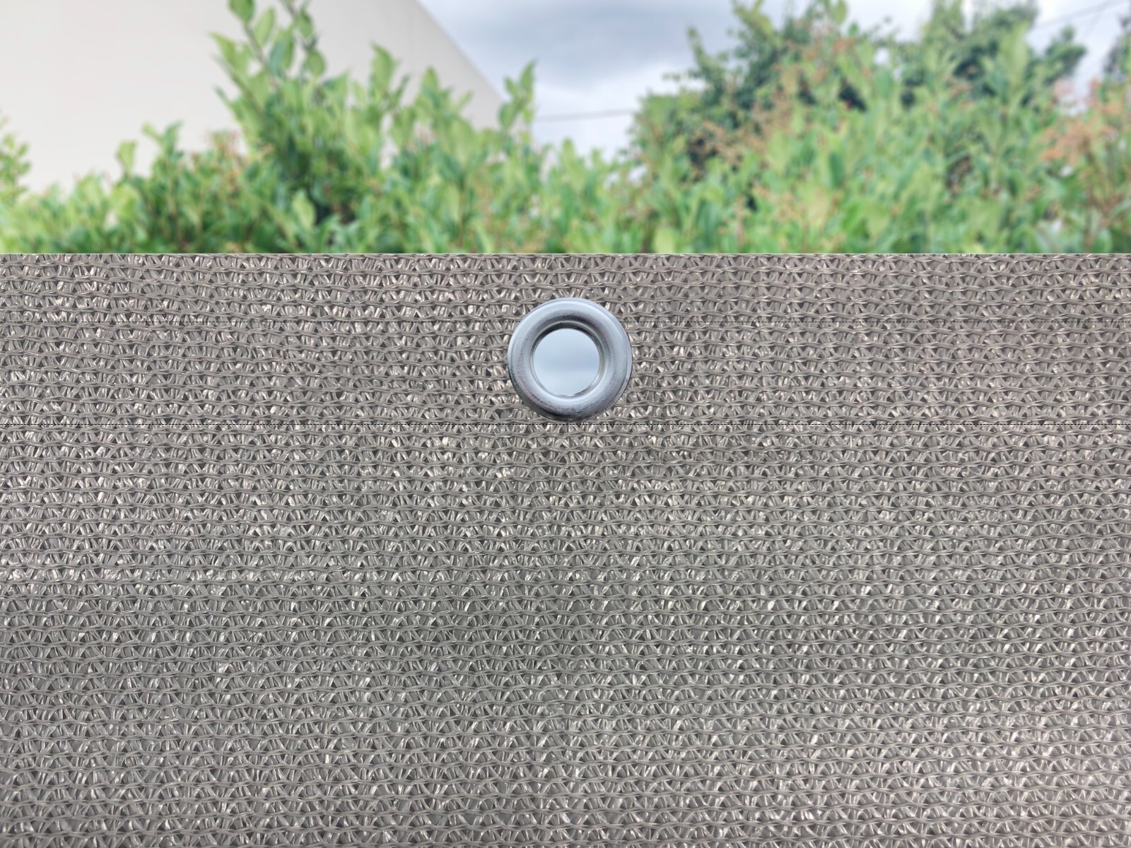 Patio Shade & Privacy Panel Pergola Window - 90% UV Block Mesh w/ Grommets Grey gallery