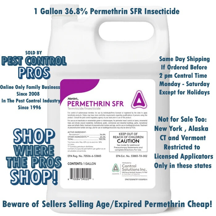 1 Gal Permethrin SFR 36.8% Insecticide Flea Tick Insect Control No Shippin to NY gallery