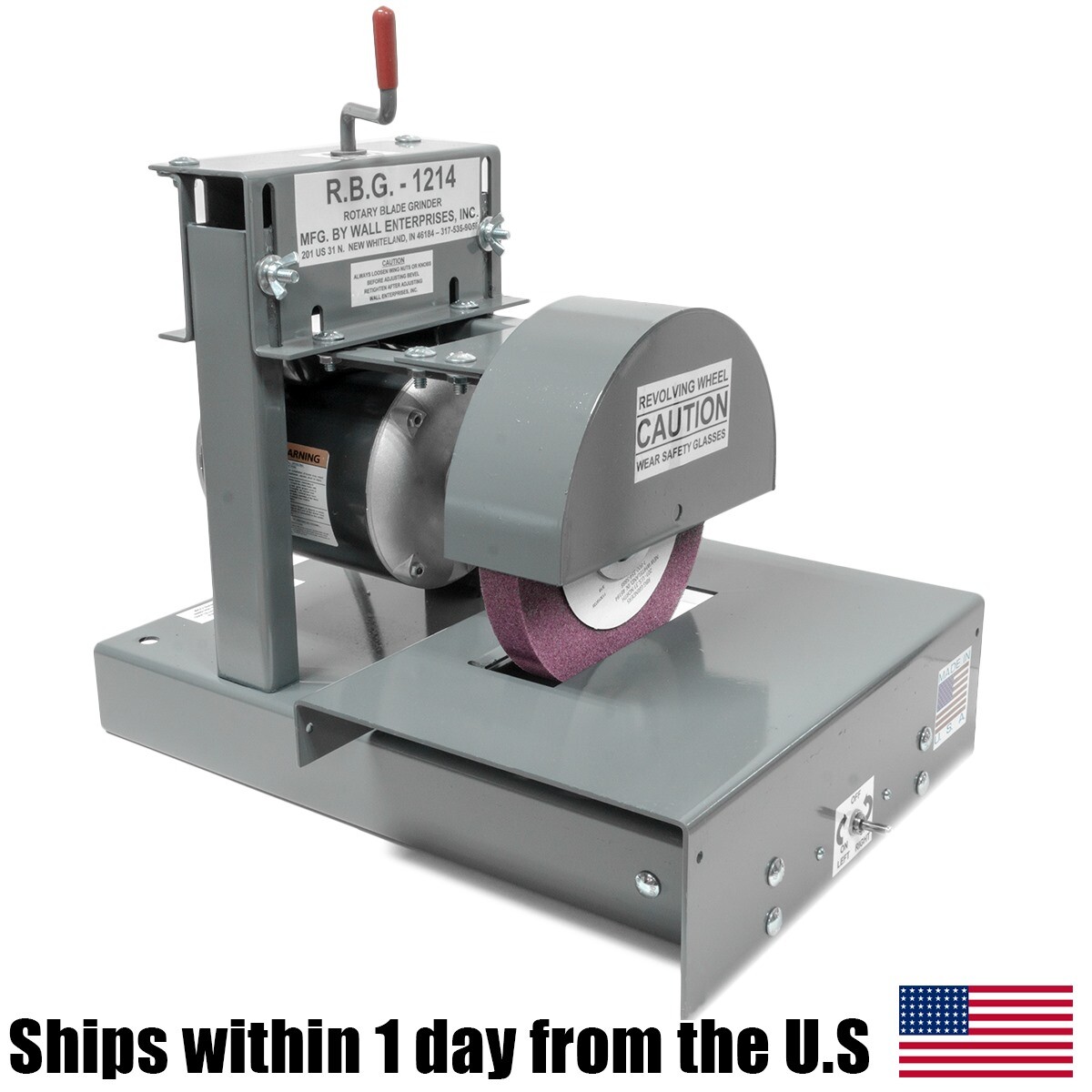 RBG1214 Wide Frame Rotary Blade Grinder 1/2HP 6.5" Sharpening Depth RBG-1214 gallery