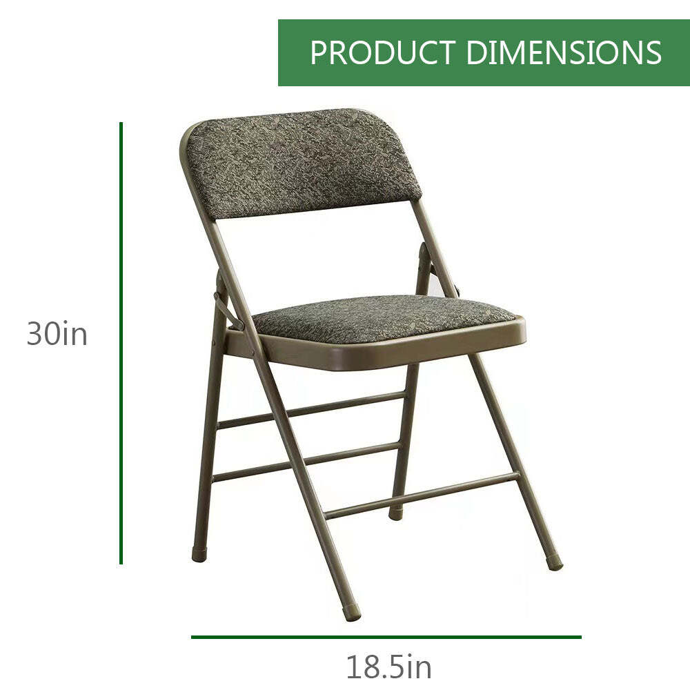 Steel Frame Foam Padded Folding Versatile Chair(2 Pack) gallery