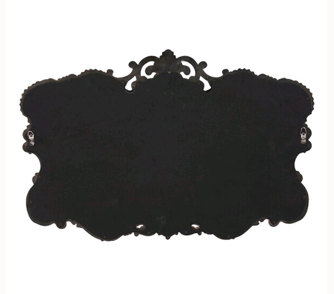 Allan Andrews Tilda Rococo Silver Nickel Metal Framed Wall Mirror 38x27 gallery