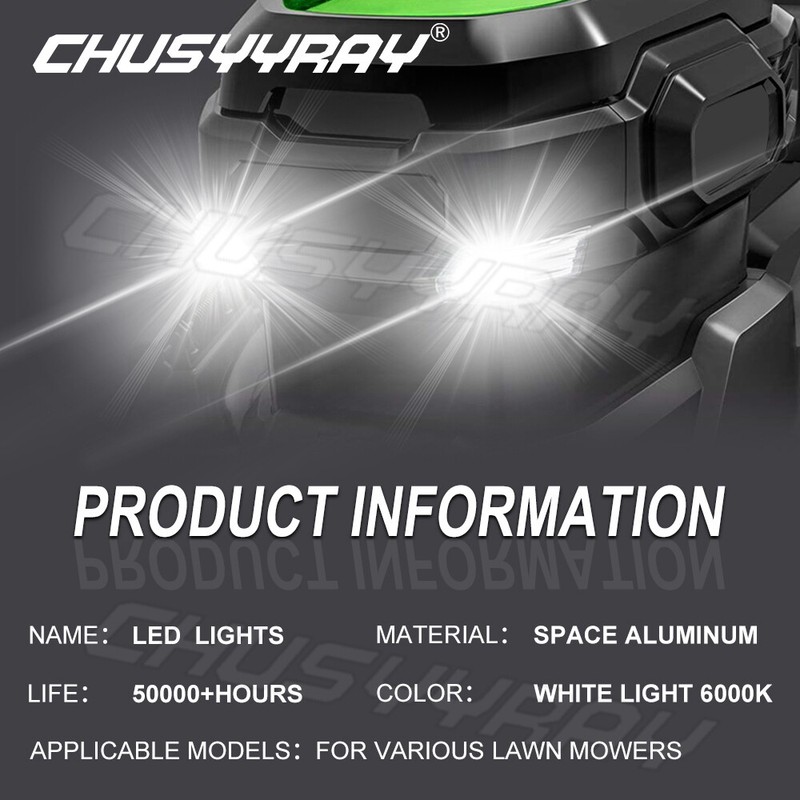 2 Bright LED headlight bulbs for Deere E130 E140 E150 E160 E170 E180 6000K 1156 gallery