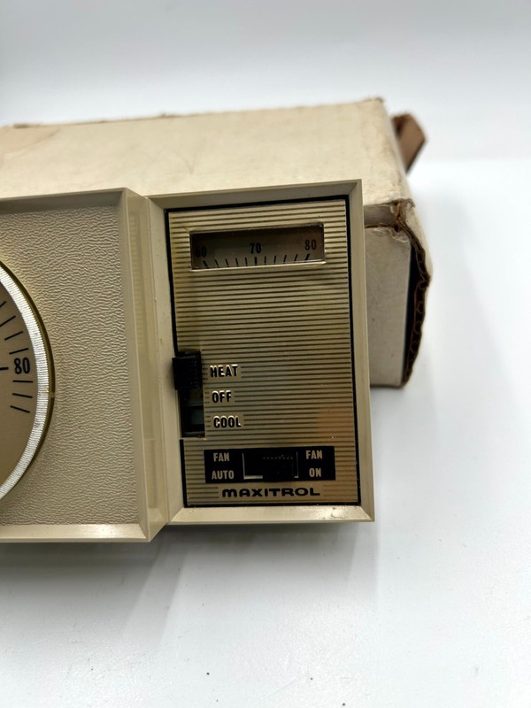 Vintage Maxitrol Selectra II Mechanical Thermostat Heat/Cool Off Wall Mounted gallery