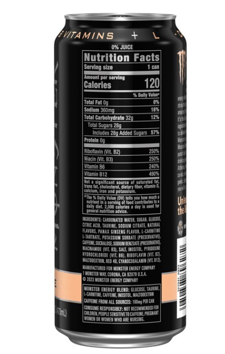 Monster Energy Reserve Peaches N’ Creme | 16 Oz. 10 Pack | Discontinued Flavor gallery