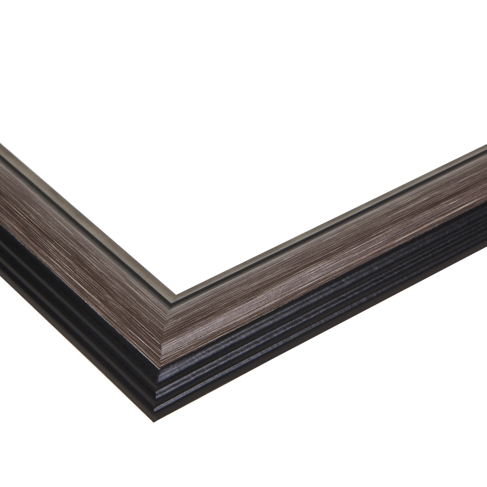 ArtToFrames 1.25" Custom Poster Frame Gray Grey and Black 4448 Large gallery