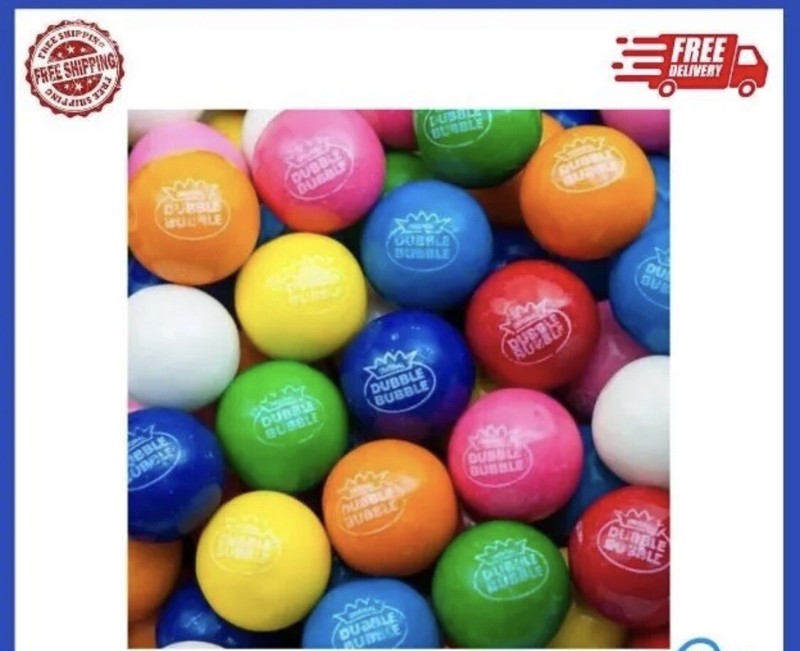 New Dubble Bubble Bubble Gum Balls 1 Inch Gumballs 850 count 15 lbs Bulk Vending gallery