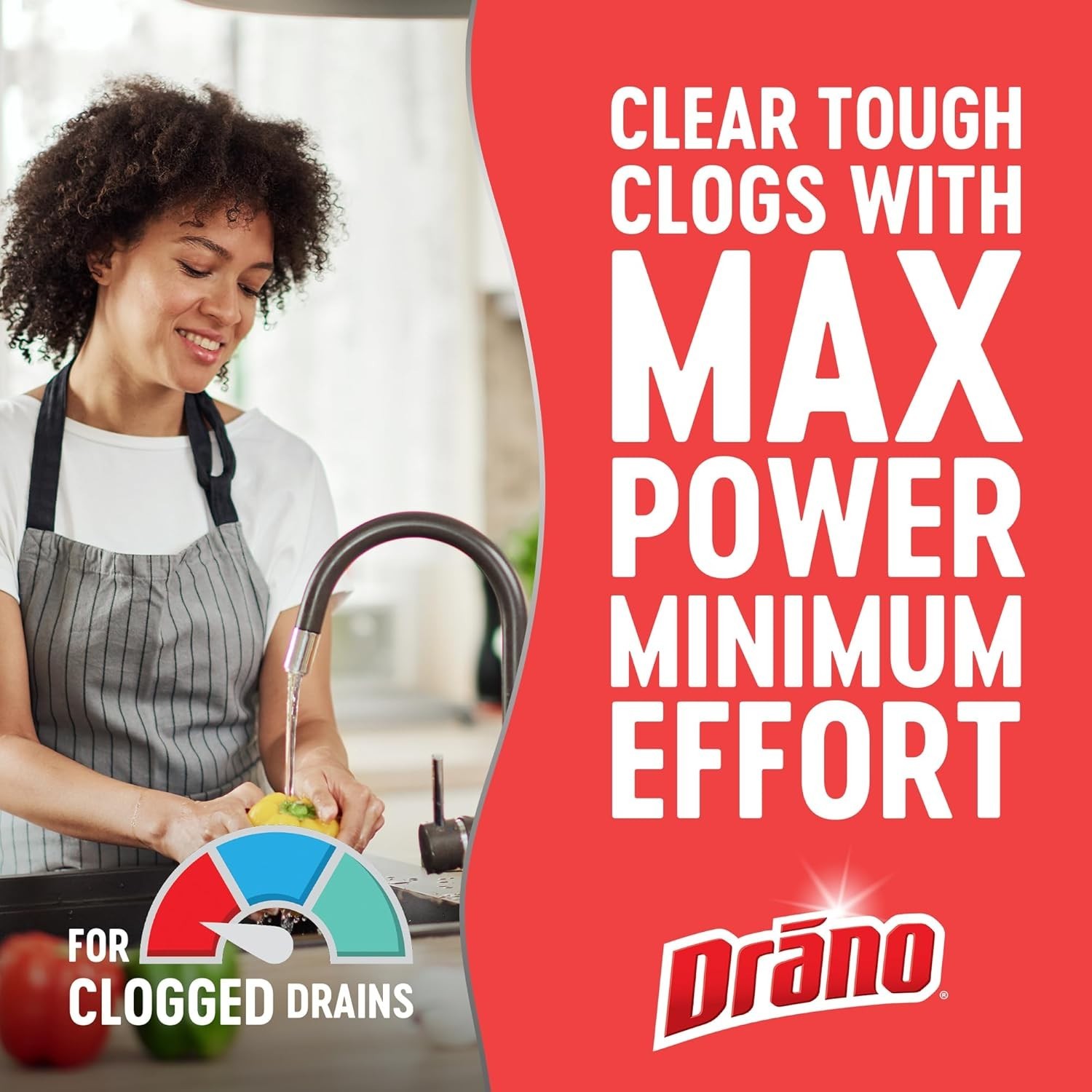 Drano Max Gel Drain Clog Remover, 32 oz - Unclogs Showers and Sinks. gallery
