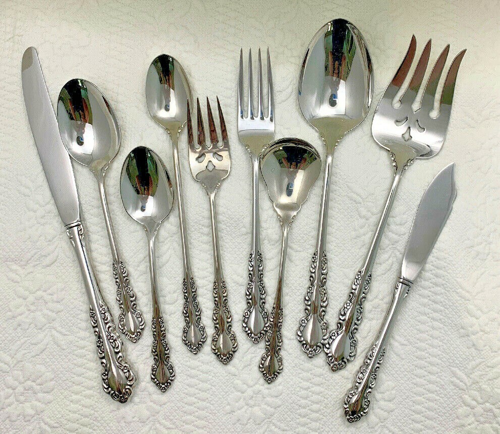 Oneida SHELLEY Stainless Heirloom Cube Glossy Silverware Flatware CHOICE Shelly gallery