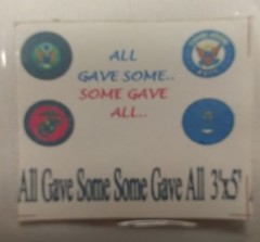 ALL GAVE SOME, SOME GAVE ALL HIGH QUALITY FABRIC FLAG 3X5 *