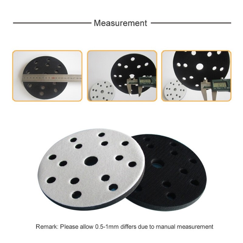6 inch Hook Loop Soft Foam Interface Sanding Disc Sander Buffer Backing Pad 5PCS gallery