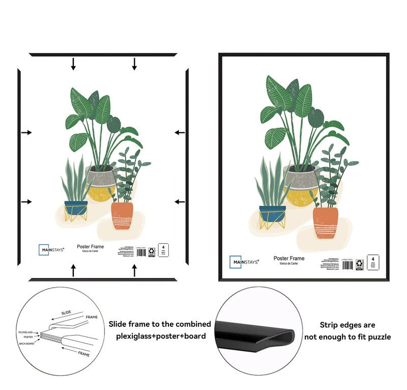 Mainstays 27'' x 40'' Black Basic Poster Frame gallery