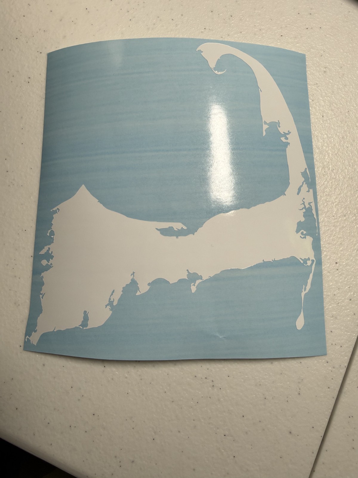 Pair - Cape Cod Decal Many colors and sizes Massachusetts Down The Cape gallery