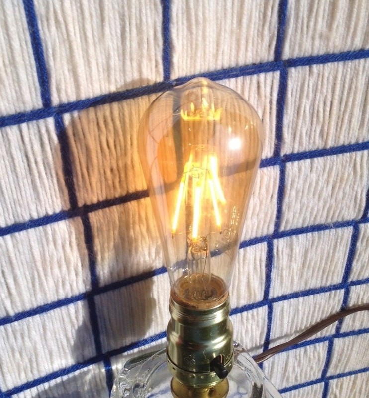 2 NEW LED AMBER tint Light bulb EXTRA WARM low blue 650 lu E26 base 6w = 60w A19 gallery
