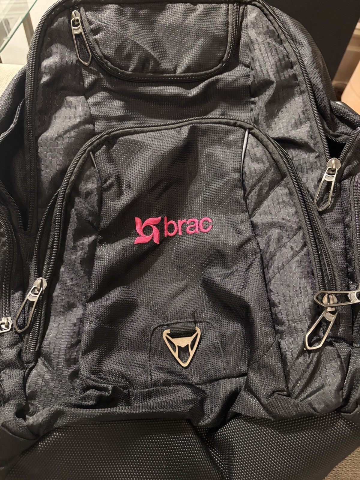 BRAC Backpack Book bag Large Black Work Computer Travel Bag 20inx15in 2