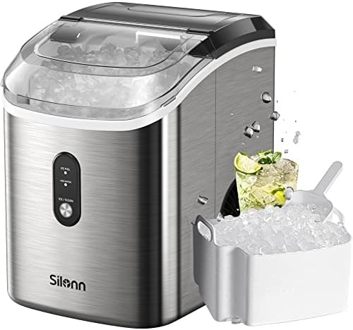 Nugget Ice Maker Countertop 33lbs Self Cleaning Chewable Ice Machine gallery