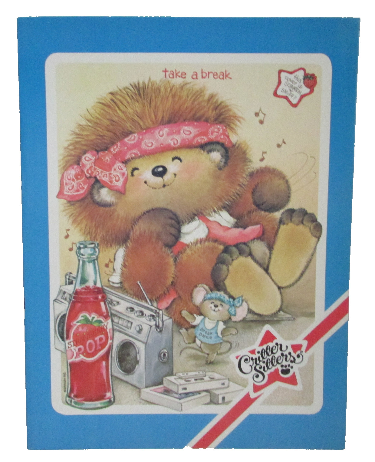 1985 Critter Sitters 'Take a Break' Strawberry Pop Scratch n Sniff Folder gallery