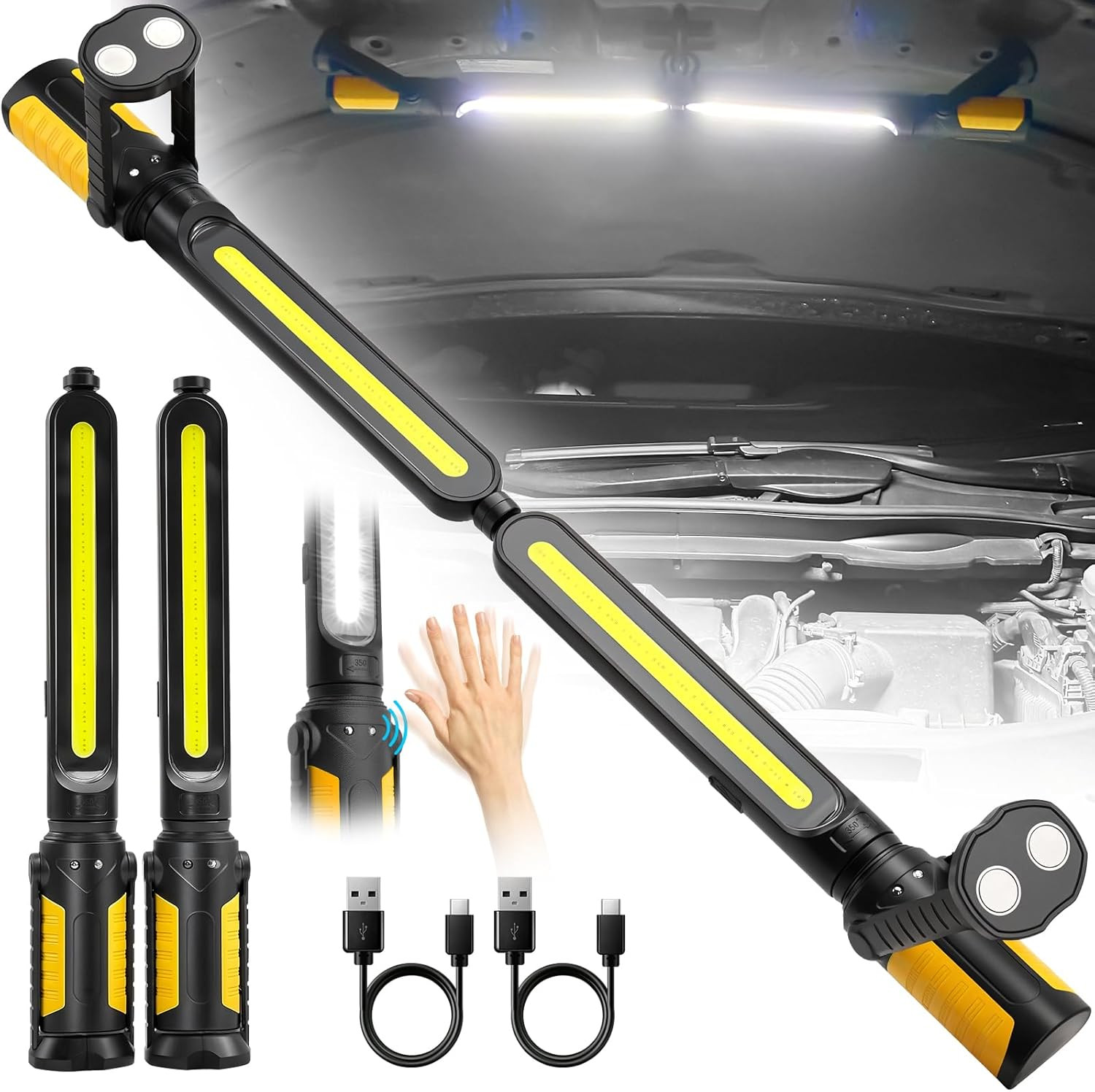SYLSTAR Mechanic Work Light Bar with Upgraded Sensor Control - 2400LM LED, 4400M gallery