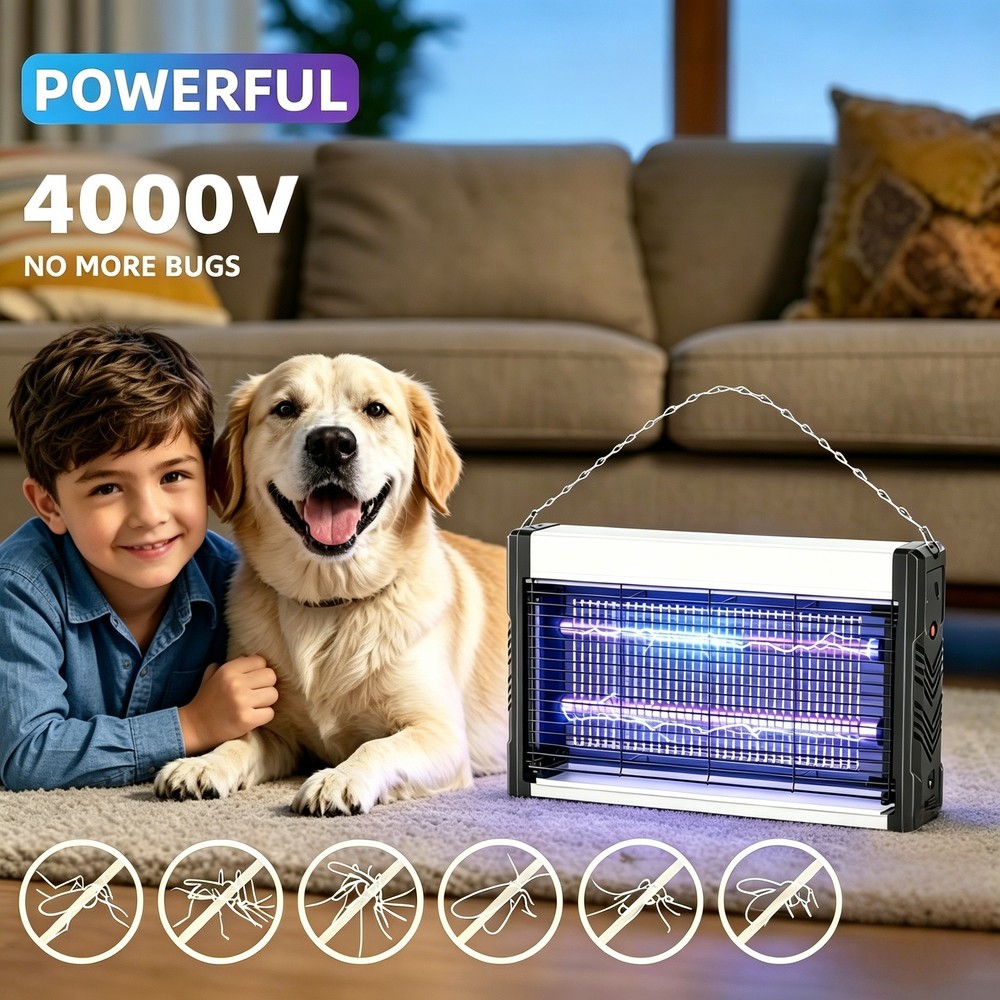 Mosquito Killer Insect Trap Bug Zapper Wall Mountable USB Powered UV Light