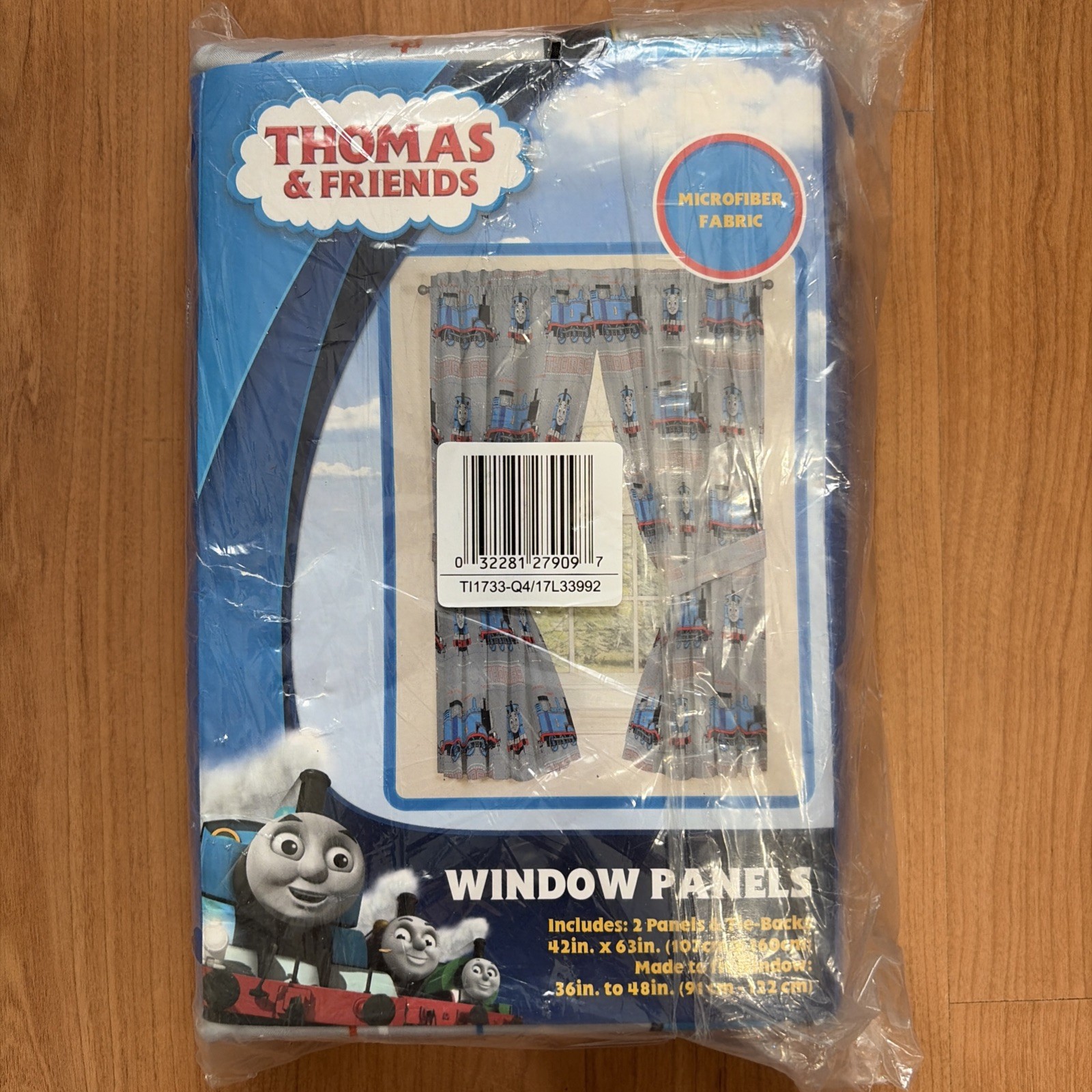 Thomas and Friends Curtain Set Window Panels 42in x 63in 2 Panels New Sealed gallery