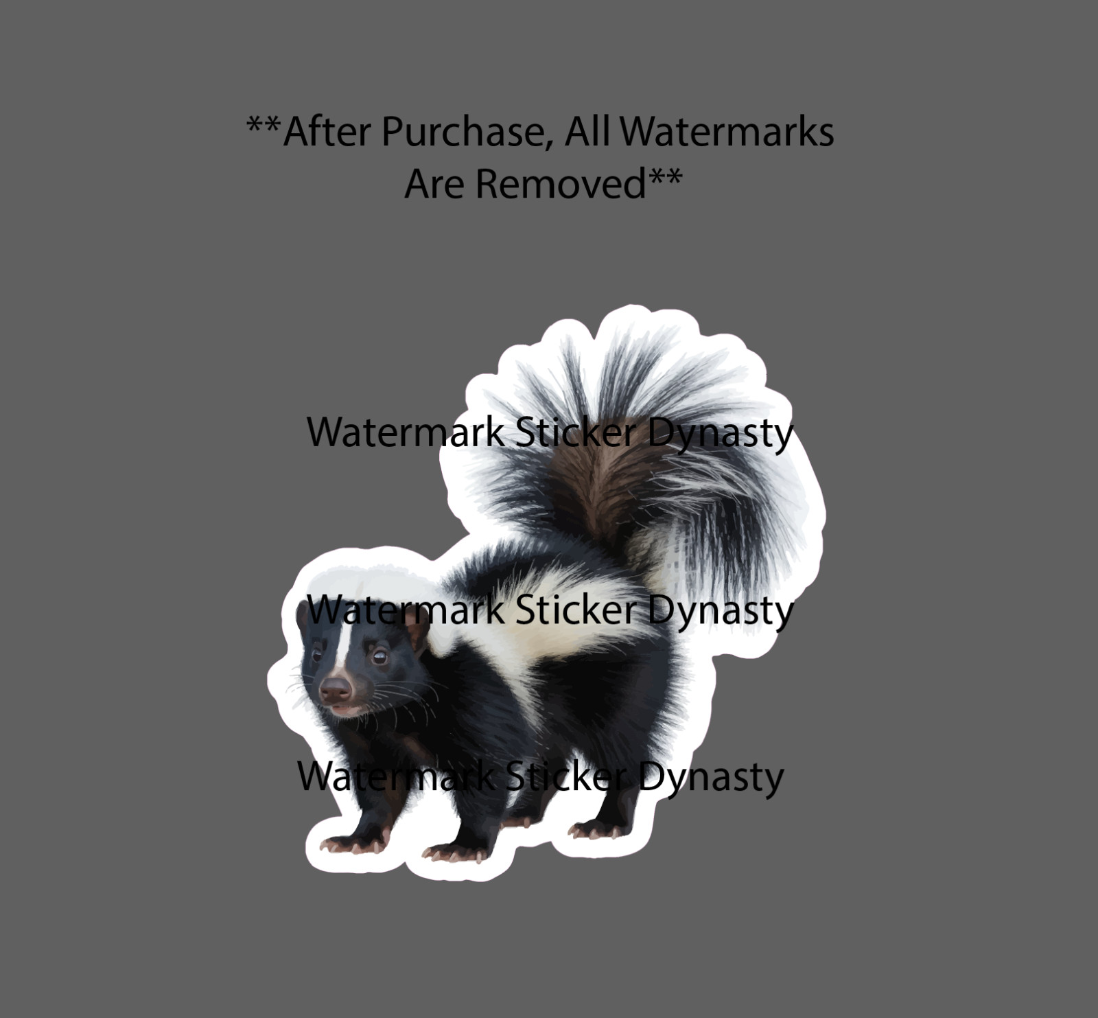 Skunk Sticker Waterproof Decal Animal Outdoor Nature Wildlife Gift NEW gallery