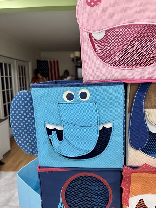 8 Foldable Animal Cloth Cube Storage Bins Fabric Toy Box/Chest/Organizer gallery