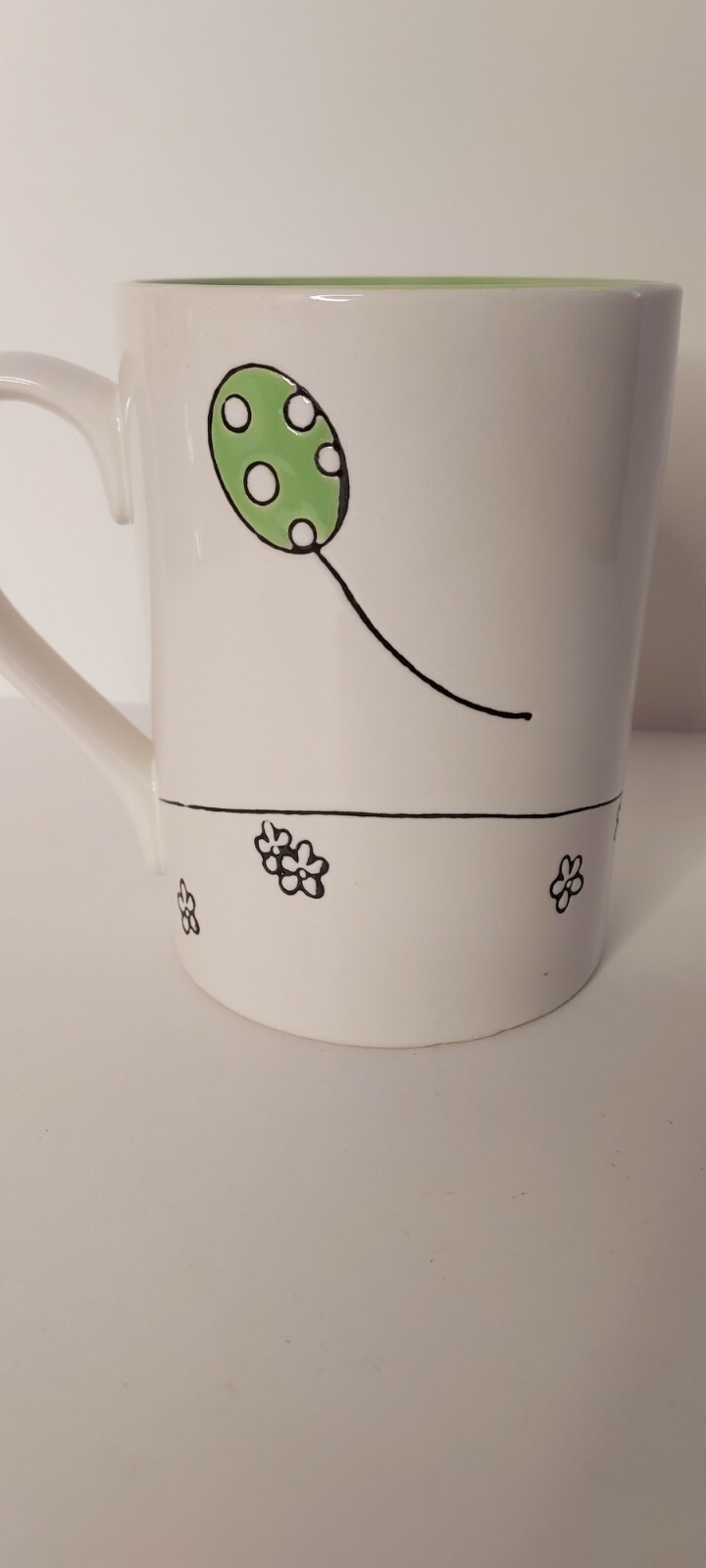 NEW Tag 5" Large Hoppy Spring Gnome Bunny Egg Ballloons Spring Easter Mug gallery