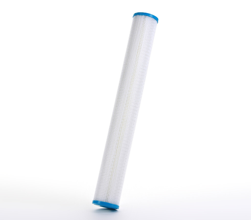 Polyester Pleated Sediment Water Filter, Washable & Reusable, 2.5" X 20", 10 μm gallery