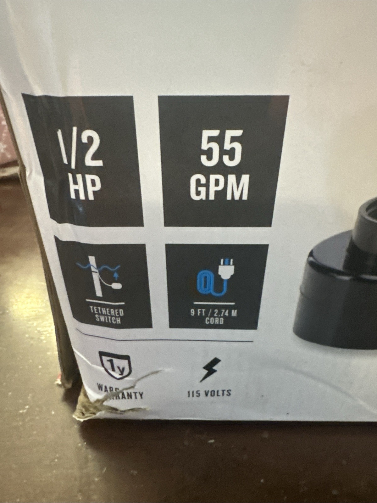Utilitech - 1/2 Horse Power Cast Aluminum Submersible Sump Pump #0955624 55 GPM gallery