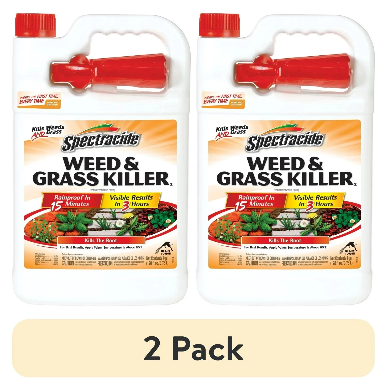 (2 pack) Spectracide Weed and Grass Killer 128 Oz Sprayer Ready-to-use 1 Gallon gallery