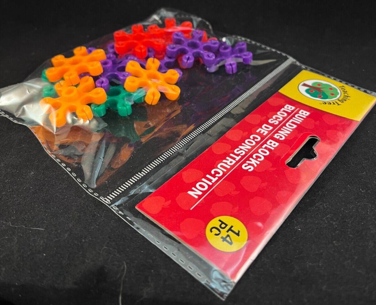 Teaching Tree - Building Blocks - 14 Pieces - Approx. 1.5 Inch Round Blocks gallery