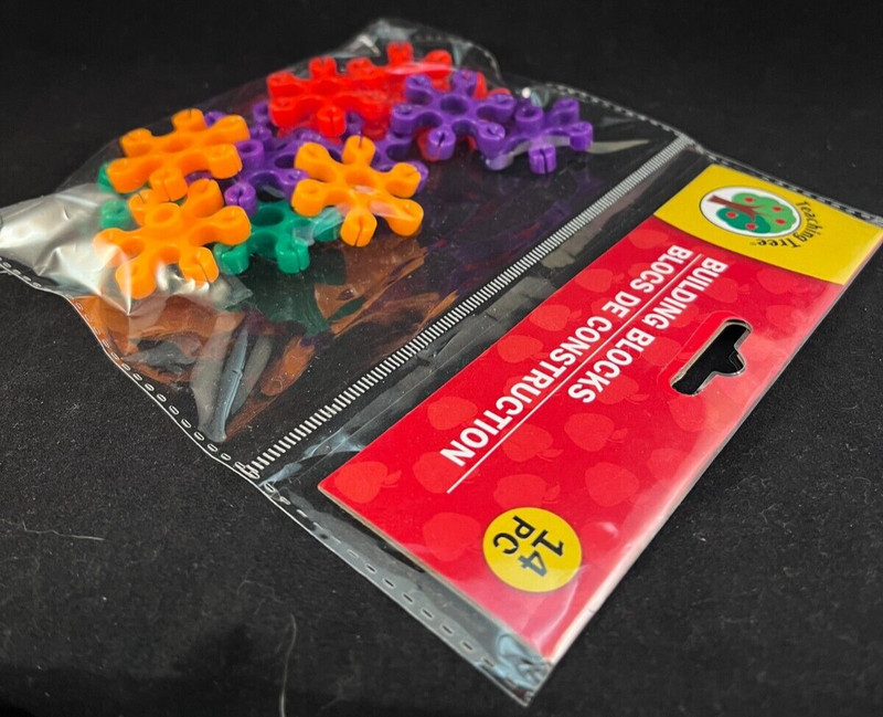 Teaching Tree - Building Blocks - 14 Pieces - Approx. 1.5 Inch Round Blocks gallery