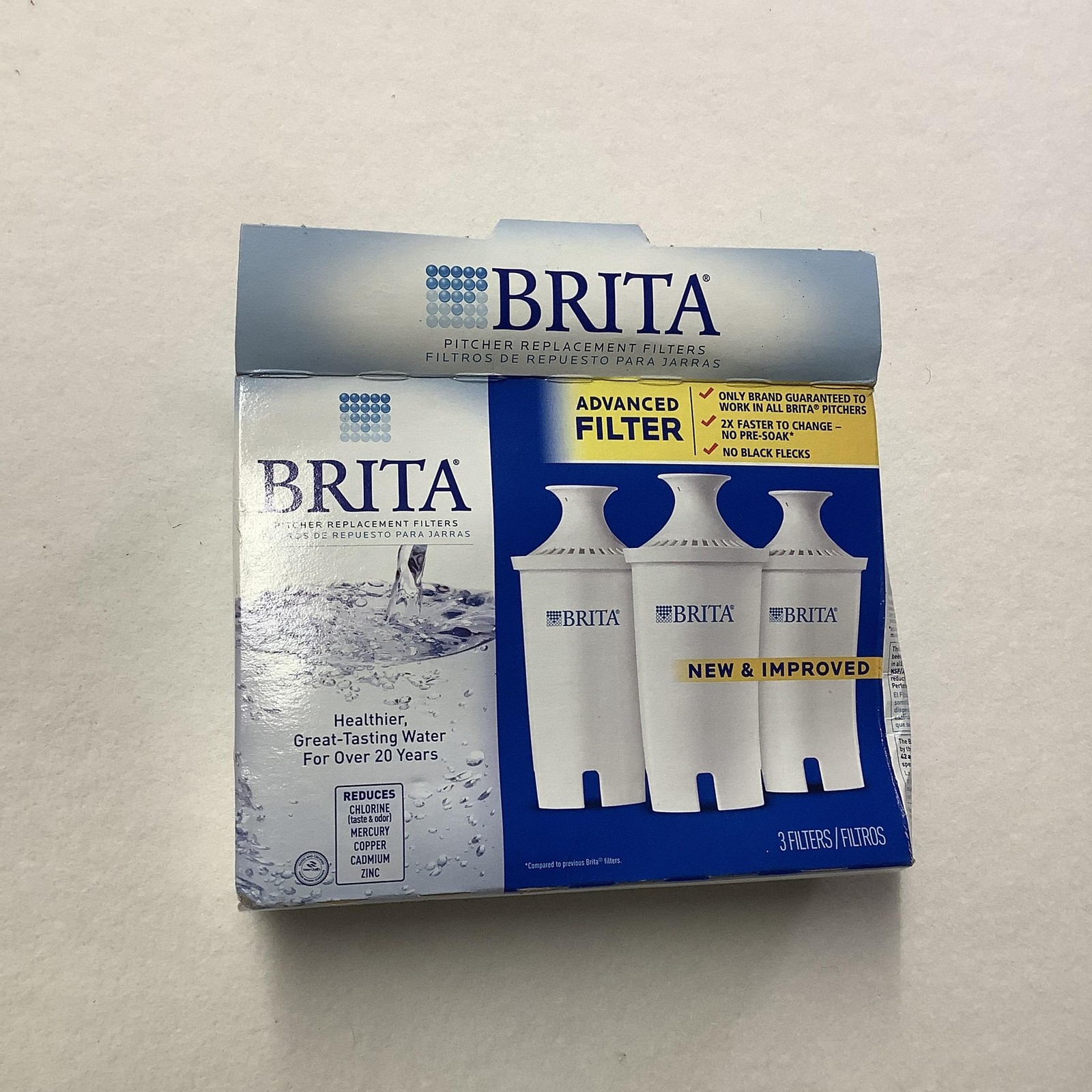 Brita Advanced Pitcher Replacement Water Filters 2 Pack White Open Box gallery