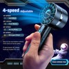 2pcs Portable Handheld Turbo Fan with 7000rpm High-Speed Motor USB Rechargeab... gallery