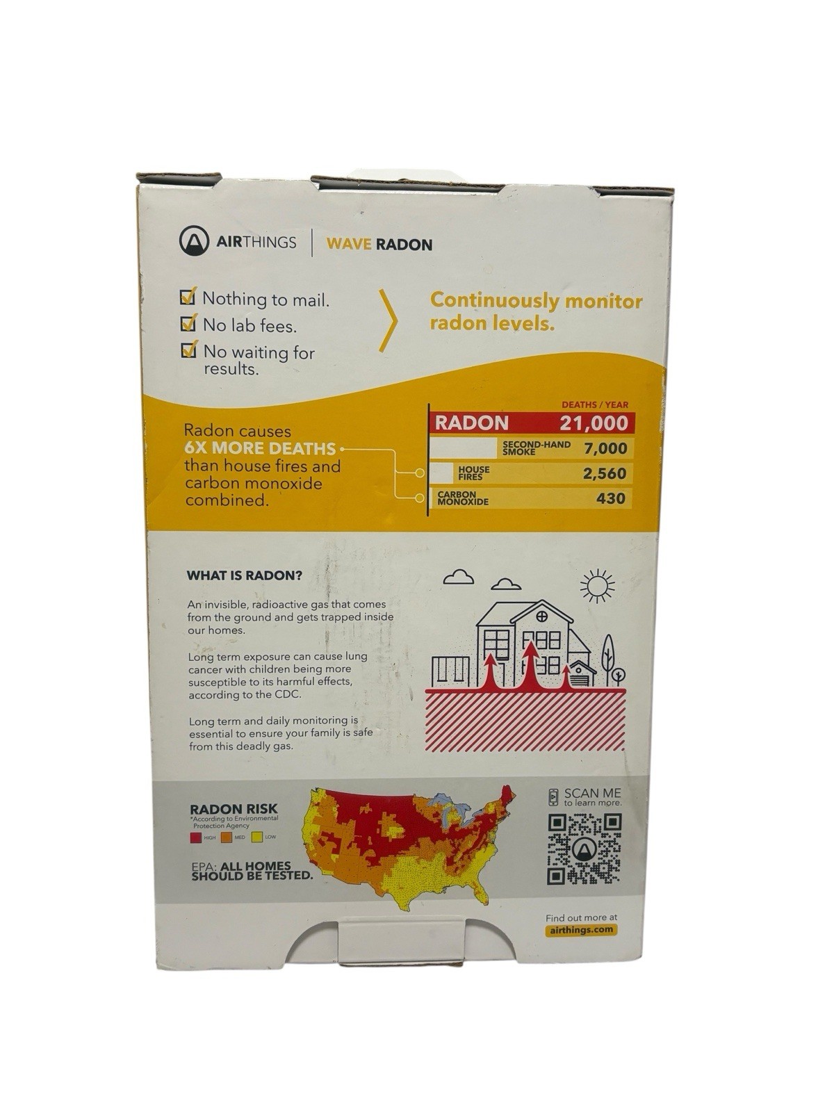 Airthings Wave Radon 2951 Radon Detector Humidity & Temperature Monitoring gallery