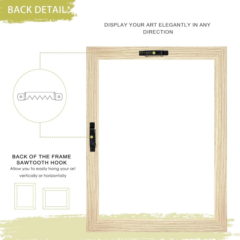 12X16 Canvas Floating Frame with 0.9" Deep, 12X16 Floater Frames for Canvas Pain gallery