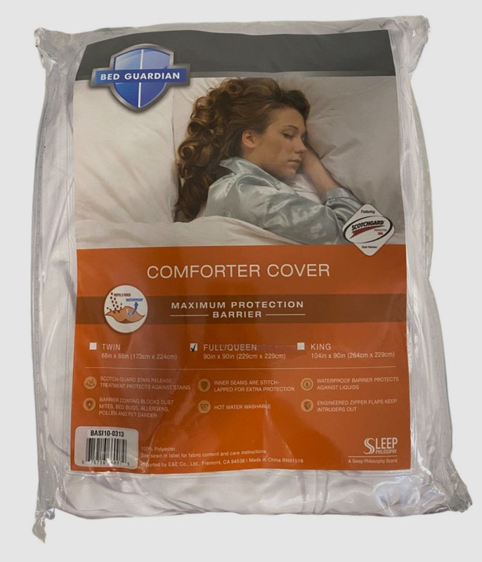 Sleep Philosophy White Bed Guardian Comforter Protector Cover Size' Full/Queen gallery