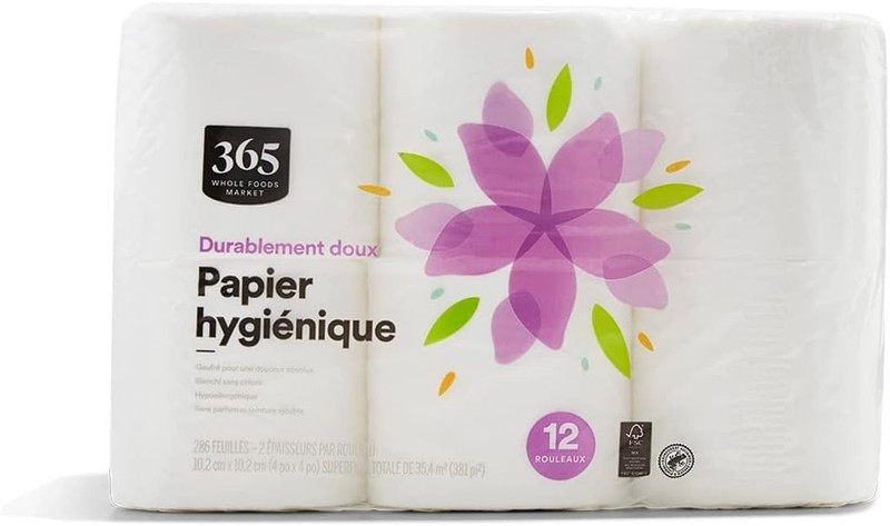 Soft Multi-Ply Bath Tissue, Hypoallergenic & 100% Recycled - 12 Rolls Package gallery