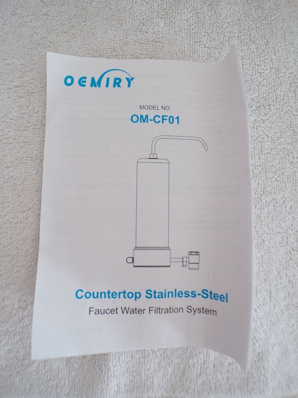 Oemiry Countertop Water Filter System, NSF/ANSI 42 Certified, Stainless Steel gallery