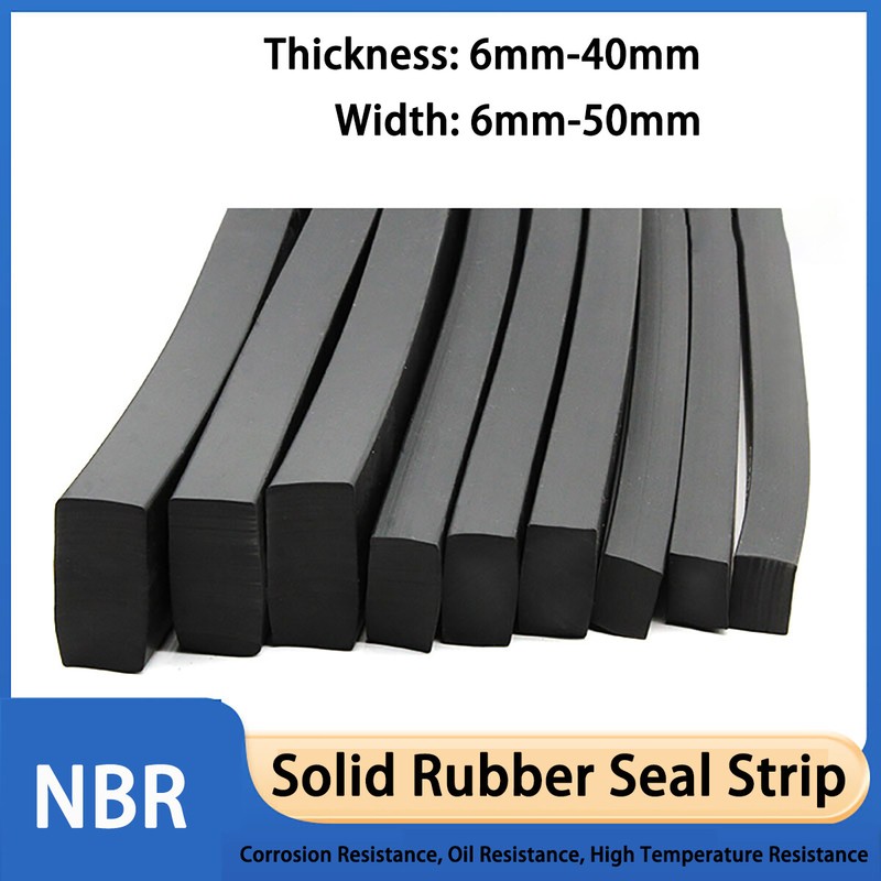 Black Nitrile Butadiene Rubber（NBR） Strip Many Widths & Thicknesses Rubber Strip gallery
