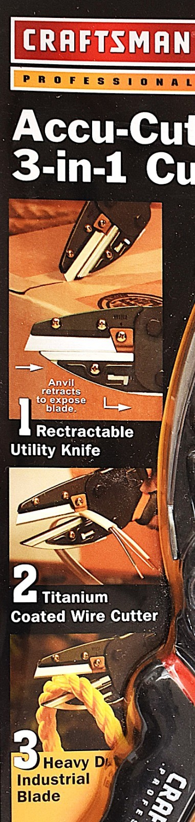 Craftsman Professional Accu-Cut 3 in 1 Cutting Hand Tool Cutter 9 37310 NOS gallery