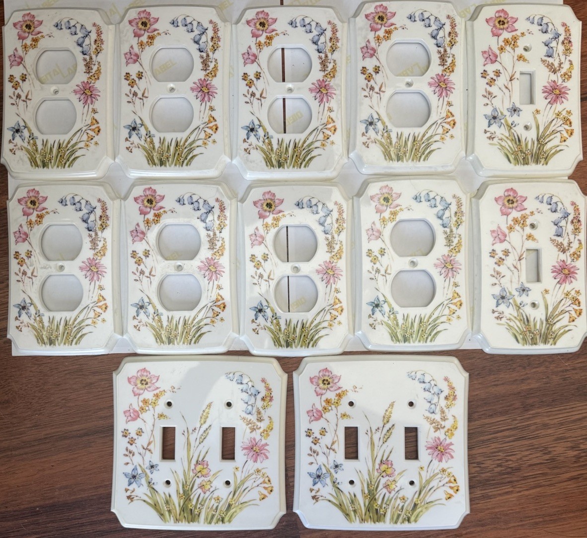 12 Floral Flower Outlet Switch & Double Gang light Wall Switch Plate Covers New gallery