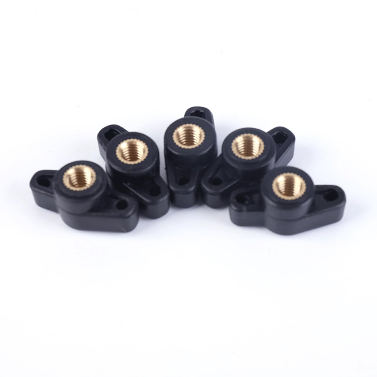 10 PCS 1/4-20 Inch Wing Knobs Through Hole T Knobs Hand Screw Nut Plastic gallery